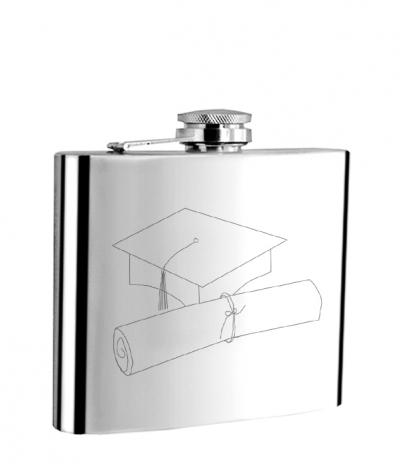 Visol  Graduate Graduation me Liquor Flask - 6 oz
