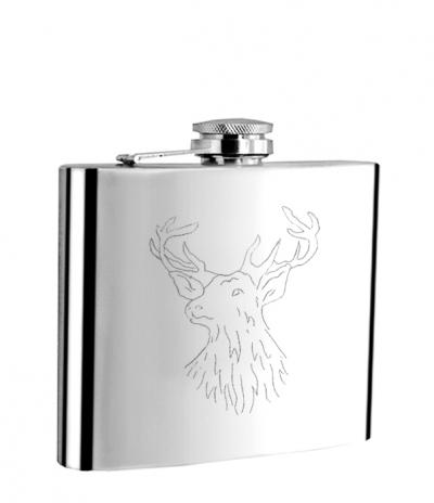 Visol Buck Hunting me Liquor Flask - 6 oz
