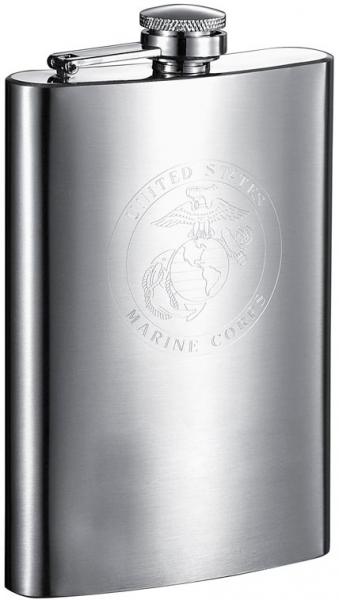 Visol US Marines Stainless Steel Flask - 8 oz