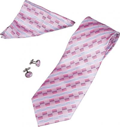 Pop Multi Color Tie, Cufflinks and Pocket Square Gift Set