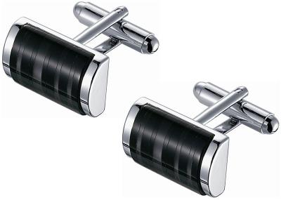 Double Take Red and Gray Catseye Cufflinks