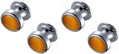 Coral Catseye and Rhodium Shirt Studs