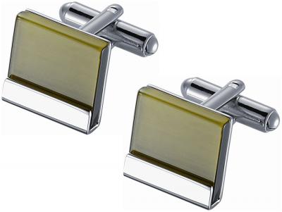 Olive Green Catseye Cufflinks