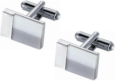 Snow White and Ice Grey Catseye Cufflinks