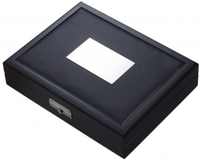 Visol Drako Black Travel Cigar Humidor - Holds 19 Cigars