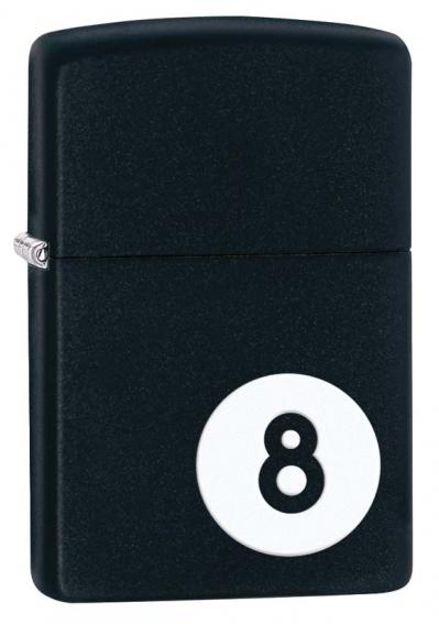Zippo 8 Ball Black Matte Lighter