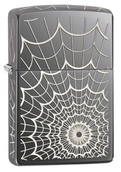 Zippo Black Ice Web All Over Windproof Lighter