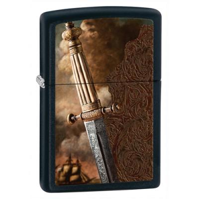 Zippo Sword of War Black Matte Lighter