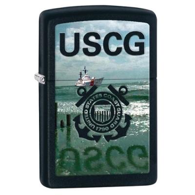 Zippo U.S. Coast Guard Black Matte Lighter