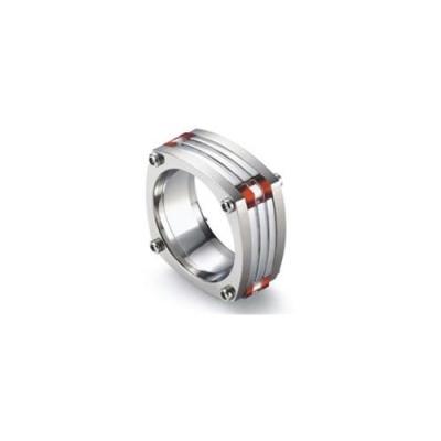 Tonino Lamborghini Corsa Titanium and Stainless Steel Ring - Size 12