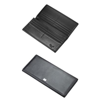 Caseti Piers Black Leather Long Wallet