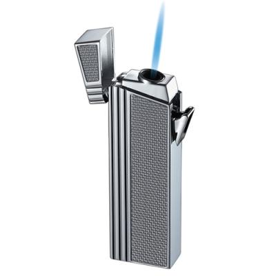 Caseti Silver Double Designed Compact Torch Flame Lighter