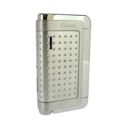 Caseti Southway Brushed and Polished Chrome Plated Single Jet Flame Lighter