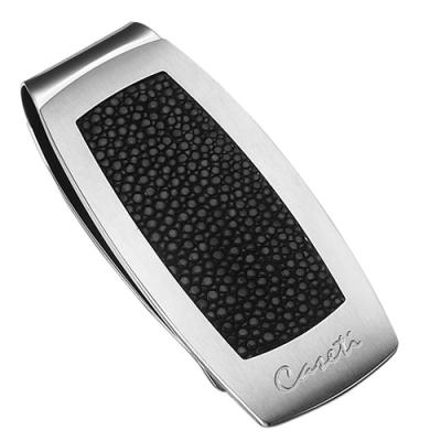 Caseti Dravec Stainless Steel and Stingray Money Clip