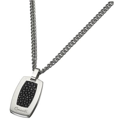 Caseti Dravec Stainless Steel and Stingray Pendant with Chain