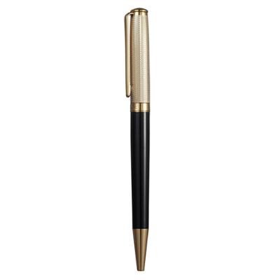 Caseti Flores Gold Vein Black Resin Ball Pen