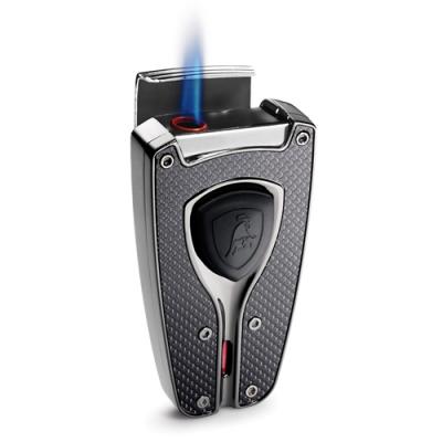 Tonino Lamborghini Forza Black Carbon Fiber Cigar Lighter