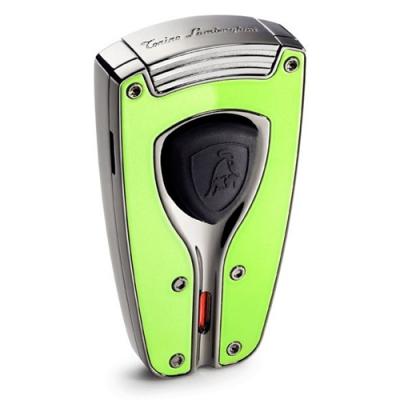 Tonino Lamborghini Forza Green Lacquer Torch Flame Lighter