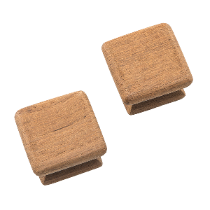 Whitecap Teak Square Drawer Knob - 1-1/8' - 2 Pack