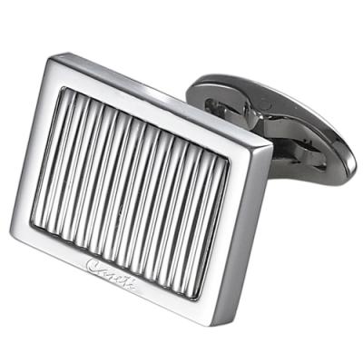 Caseti Thomas Lined Stainless Steel Cufflinks