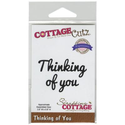 CottageCutz Expressions Die-Thinking Of You 3.8'X.8'