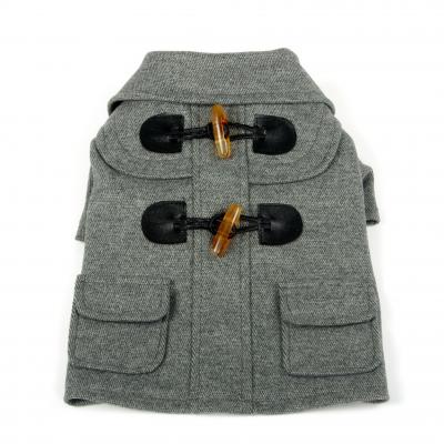 Military Static Rivited Fashion Collared Wool Pet Coat