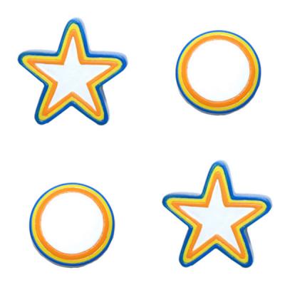 Colorful Stars Circles 2 Pack Drawer Pulls-Cabinet Handles