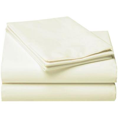 Off White Twin Bed Sheet Set 3pc Solid Neutral Bedding