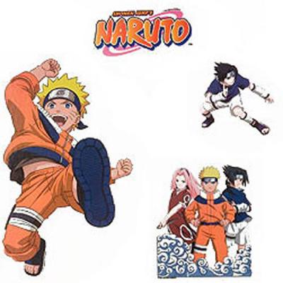 Naruto Anime Self-Stick Wall Accent Stickers Set