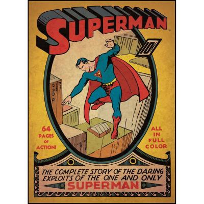 Superman First Issue Comic Book Cover Wall Accent Sticker