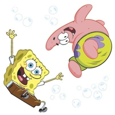 Spongebob Squarepants Accent Stickers Bubble Bounce Wall Art