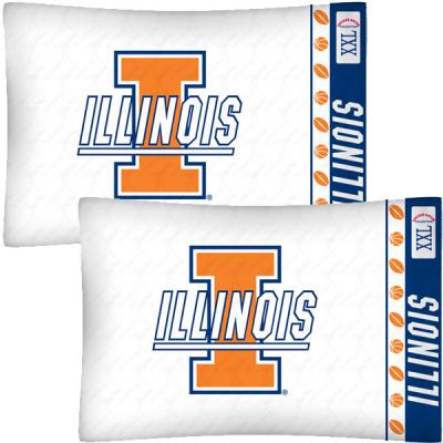 NCAA Illinois Fighting Illini Football Two-Pack Pillowcases