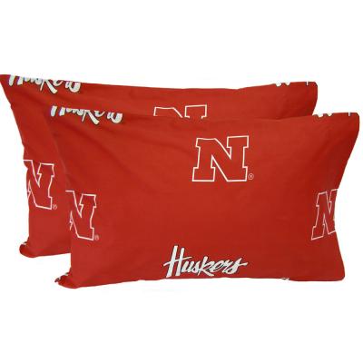 NCAA Nebraska Huskers Pillowcases Two-Pack Red Set