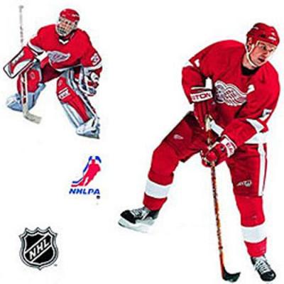 NHL Detroit Redwings Self-Stick Wall Accent Stickers Set