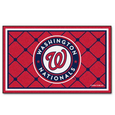MLB Washington Nationals Baseball 4x6 Accent Area Rug