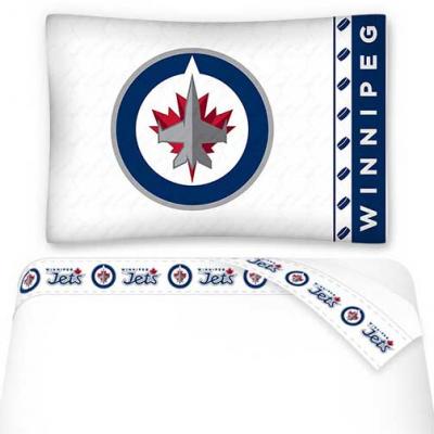 NHL Winnipeg Jets Bed Sheets Set Hockey Bedding