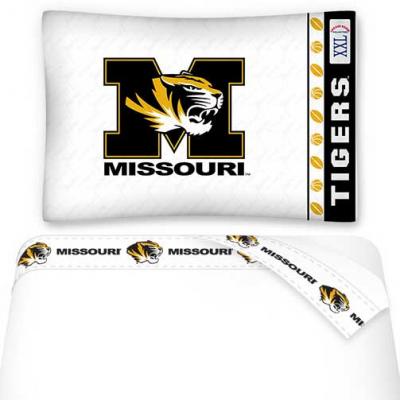 NCAA Missouri Tigers Bed Sheets Set College Football Bedding