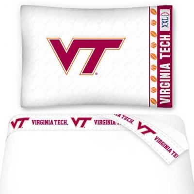 NCAA Virginia Tech Hokies Sheet Set College Football Bedding