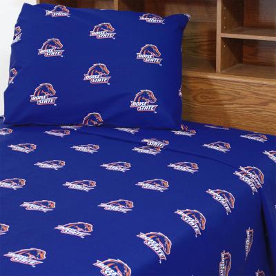 Boise State Broncos Bed Sheet Set Collegiate Blue Bedding