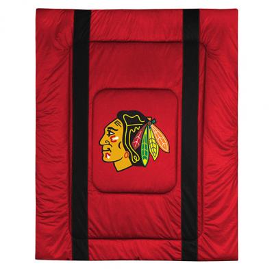 NHL Chicago Blackhawks Comforter Sidelines Hockey Bedding