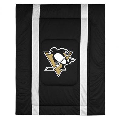 NHL Pittsburgh Penguins Comforter Sidelines Hockey Bedding