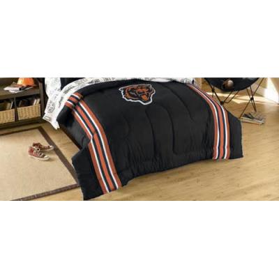 Chicago Bears Football Striped Twin-Full Bed Comforter Set