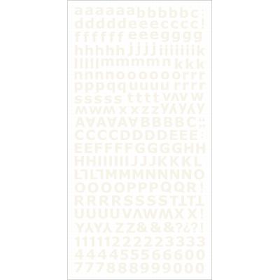 Alphabet Stickers 6'X12' Sheet-Ivory - Case Pack of 5