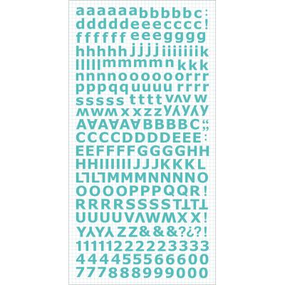 Alphabet Stickers 6'X12' Sheet-Sea Breeze - Case Pack of 5