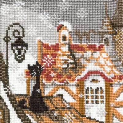 RIOLIS Counted Cross Stitch Kit 5'X5'-City & Cats Winter (15 Count)