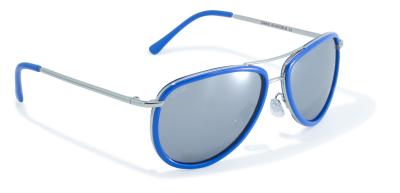 Blue Rimmed Aviator Style Sunglasses by Swag