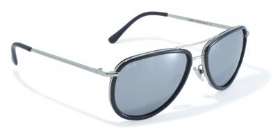Black Rimmed Aviator Style Sunglasses by Swag