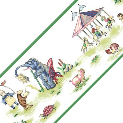 Circus Animals Elephant Wide Wallpaper Accent Border Roll