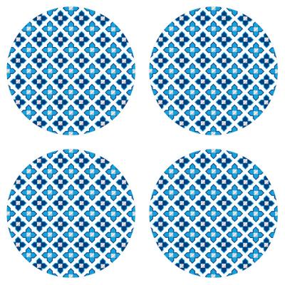 Carnaby Dots Blue Geometric Circle Wall Accent Stickers