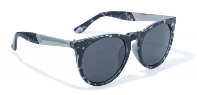 2-Tone Frame with Black and White Demi and Solid Construction Sunglasses by Swag
